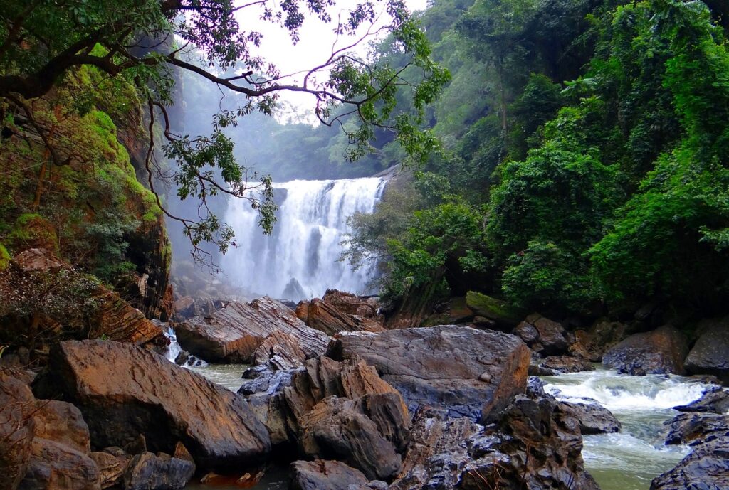 Sathodi falls, water fall, Kali river